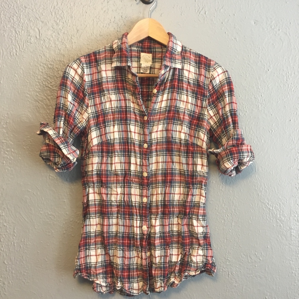 J.Crew women's flannel shirt